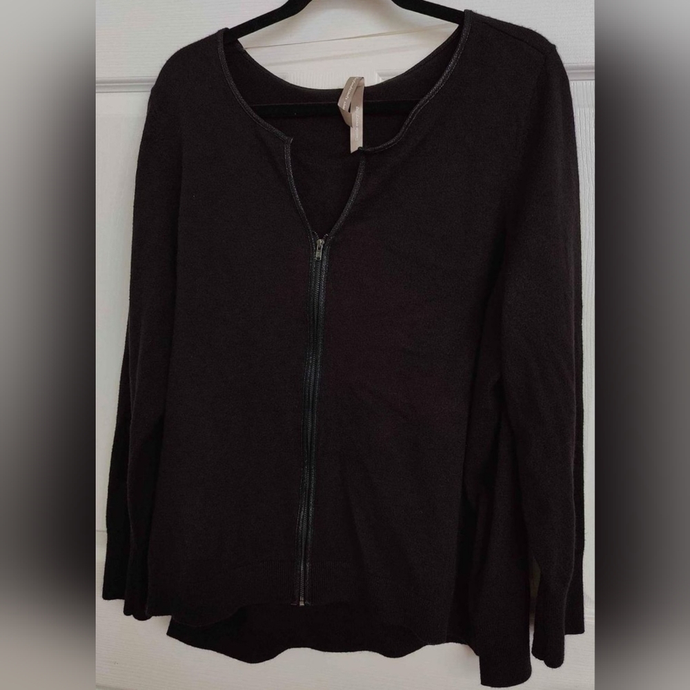 Penningtons Zipper Black Sweater